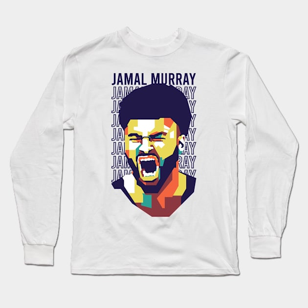 Jamal Murray WPAP Design Style #2 Long Sleeve T-Shirt by pentaShop